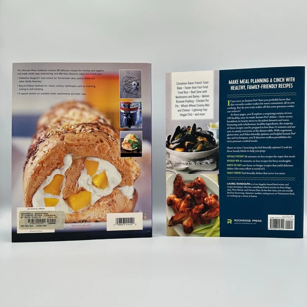 Kitchen Appliance Cookbook Lot 2 Instant Pot Mixer Recipes Paperback‎ Good